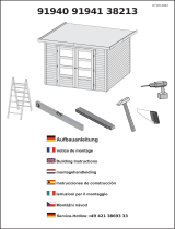 Karibu 91940 Garden house Minna 4 246 x 246 cm Nthracite Bedienungsanleitung