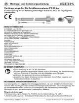 GOK Verlängerungs-Set für Behälterarmaturen PS 25 bar Bedienungsanleitung