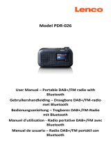 Lenco PDR-026 Portable DAB Plus FM Radio Benutzerhandbuch