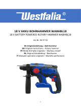 Westfalia WABHBL18 18 V Battery Powered Rotary Hammer Benutzerhandbuch