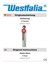 Westfalia Handkettenzüge Bedienungsanleitung