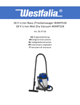 Westfalia 18 V Li-Ion Wet-Dry Vacuum WANTS18 Benutzerhandbuch
