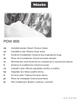 Miele PDW 909 Installation Plan