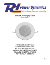 Power Dynamics 952.519 CSBA3L Ceiling Speaker Benutzerhandbuch