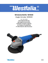 Westfalia Winkelschleifer WS920, 125 mm Bedienungsanleitung