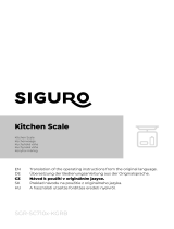 SIGURO SGR-SC710x-KGRB Kitchen Scale Benutzerhandbuch
