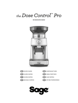 Sage SCG600 The Dose Control Pro Coffee Grinder Benutzerhandbuch