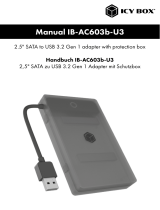 ICY BOX IB-AC603b-U3 2.5 Inch SATA To USB 3.2 Gen 1 Adapter Benutzerhandbuch
