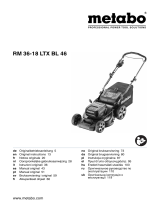 Metabo RM 36-18 LTX BL 46 Cordless Lawn Mower Bedienungsanleitung