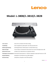 Lenco L-3828 Direct Drive Turntable Benutzerhandbuch