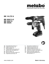 Metabo BE 18 LTX 6 Cordless Drill 18 V Benutzerhandbuch