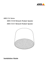 Axis Communications C1511 Network Pendant Speaker Bedienungsanleitung