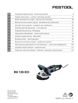 Festool RG 130 ECI Surface Restoration Grindres Benutzerhandbuch