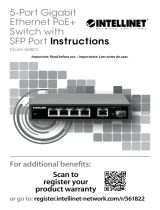 Intellinet 561822 5-Port Gigabit Ethernet PoE+ Switch Bedienungsanleitung