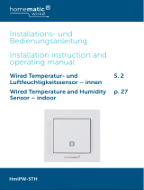 HomeMatic HmIPW-STH Wired Temperature and Humidity Sensor Indoor Benutzerhandbuch