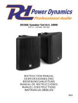 Power Dynamics 100.060 DS50A Speaker Set Benutzerhandbuch