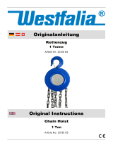 Westfalia Handkettenzüge Bedienungsanleitung