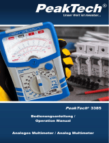PeakTech 3385 Analog Multimeter Benutzerhandbuch