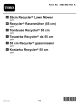 Toro 55 cm Recycler Self Propelled Petrol Lawn Mower 21771 Benutzerhandbuch