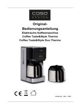 Caso Kaffeemaschine "Coffee Taste & Style Duo Thermo" Bedienungsanleitung