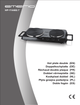 Emerio Doppelkochplatte "HP-114482.7", Schwarz, Ø 18,5 und 15,5 cm, 2500 Watt Benutzerhandbuch