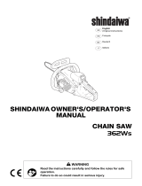 Shindaiwa 362WS Benutzerhandbuch