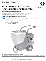 Graco 3A3271E, Handbuch, RTX5000 & RTX5500 Texturlack-Spritzgeräte Bedienungsanleitung