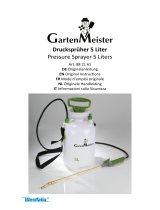 GartenMeister Drucksprühgerät, 5 Liter Bedienungsanleitung