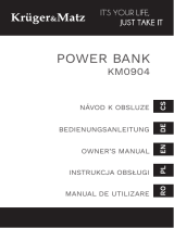 Kruger & Matz Power bank 10 000 mAh with fast charging Benutzerhandbuch