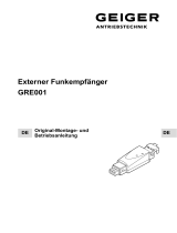 GEIGER Remote radio receiver GRE001 Bedienungsanleitung