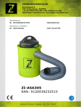 Zipper ZI-ASA305 DUST COLLECTOR Benutzerhandbuch