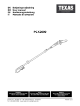 Texas PCX2000 Cordless Chainsaw Benutzerhandbuch