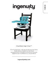 ingenuity SmartClean ChairMate High Chair - Slate Bedienungsanleitung