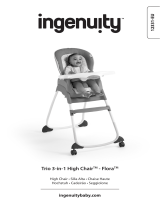 ingenuity Trio 3-in-1 High Chair - Flora the Unicorn Bedienungsanleitung