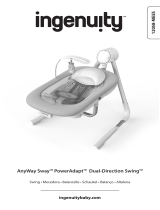 ingenuity AnyWay Sway Dual-Direction Portable Swing - Spruce Bedienungsanleitung