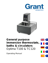 Grant Instruments Optima T100 Heated Circulating Bath Bedienungsanleitung