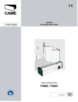 CAME F4000 Installationsanleitung