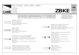 CAME BK, ZBKE Spare Parts Manual