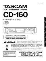 Tascam CD-160 Benutzerhandbuch
