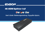 Edision 4K HDMI Splitter 1x2 Benutzerhandbuch