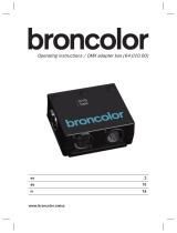 Broncolor DMX adapter box Bedienungsanleitung