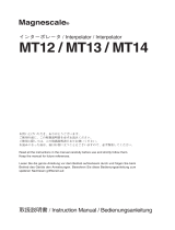 Magnescale MT13 / MT14 Bedienungsanleitung