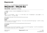 Magnescale MG30 Bedienungsanleitung