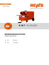 HEYLO K 50 54kW Indirect Oil Fired Space Heater Benutzerhandbuch