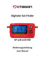 Octagon SAT-FINDER Messgerät SF518 LCD HD & UHD 4K USB 2.0 Spektrum Bedienungsanleitung