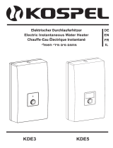 Kospel KDE3 electronic Benutzerhandbuch