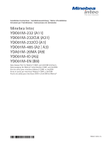 Minebea IntecYDO01M-232 (A11), YDO01M-232CLK (A31), YDO01M-232CO (A1), YDO01M-485 (A2 | A3), YDA01M-20MA (A9), YDO01M-IO (A5), YDO01M-EN (B9) Data Output Port for Midrics® COM1 and UniCOM Interfaces