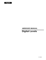 Sokkia SDL30 Digital Level Bedienungsanleitung