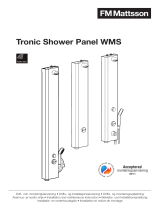 FM Mattsson tronic shower panel WMS, HCP-model Bedienungsanleitung
