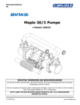 Carlisle BINKS - Maple Pump 30/3 Bedienungsanleitung